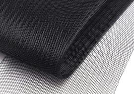 Millinery crinoline, width 8 cm, black