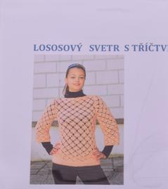 Instructions for a sweater with three-quarter sleeves