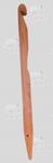 Bamboo hook for knitting with hole