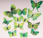 Set of 12 butterflies with magnet