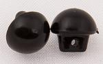Button  10 mm black stud
