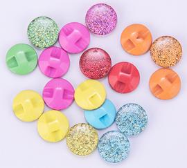 Button  13 mm glittery