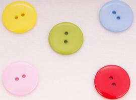 Button 17 mm plastic