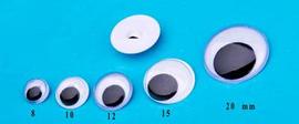 Sew-on movable eyes 12 mm