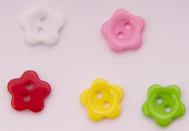 Button 12 mm flower