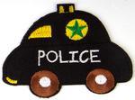 Patch 77x60 mm police car