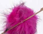 Pom-Poms are 15 cm, made of artificial fur with loop