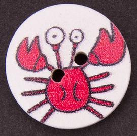 Button 18 mm crab