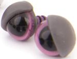 Eyes with eyelids 10x15 mm