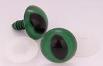 Green cat eyes 16x19 mm