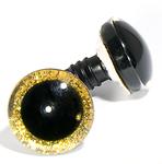 Eyes 3D 20 mm glitter yellow