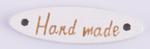 Sewing wooden sign 28x8 mm HAND MADE