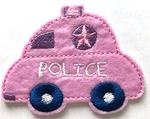 Patch 77x60 mm police car